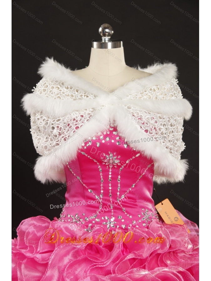 2015 Sturning Sweetheart Wedding Dress with Beading and Hand Made Flowers