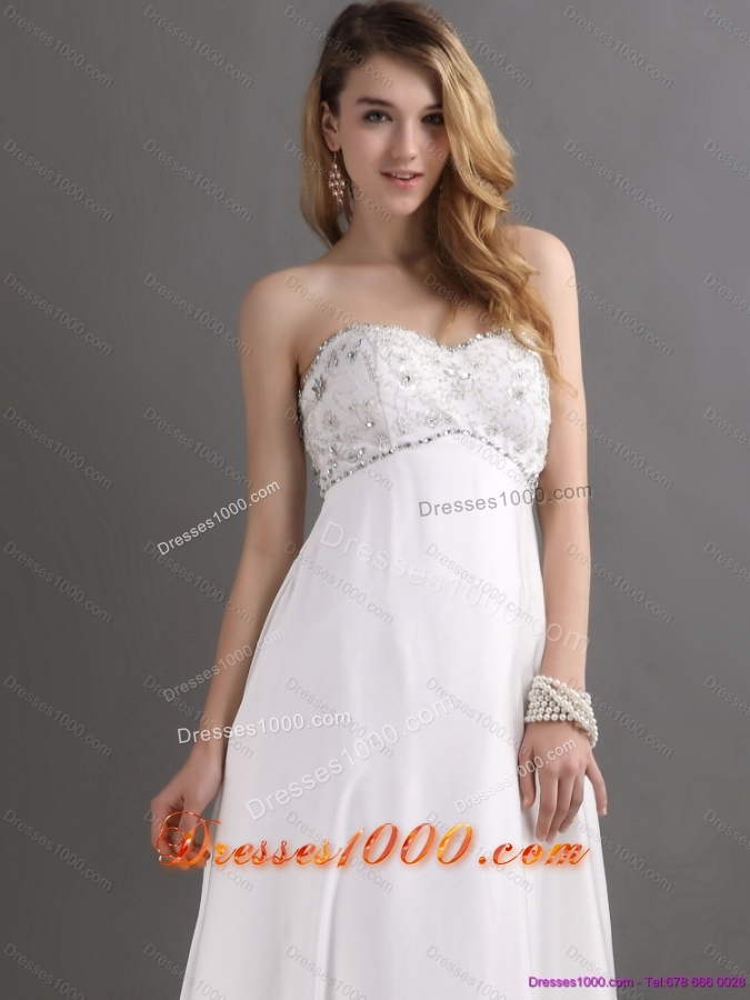 New Style Sweetheart Wedding Dress with Beading for 2015