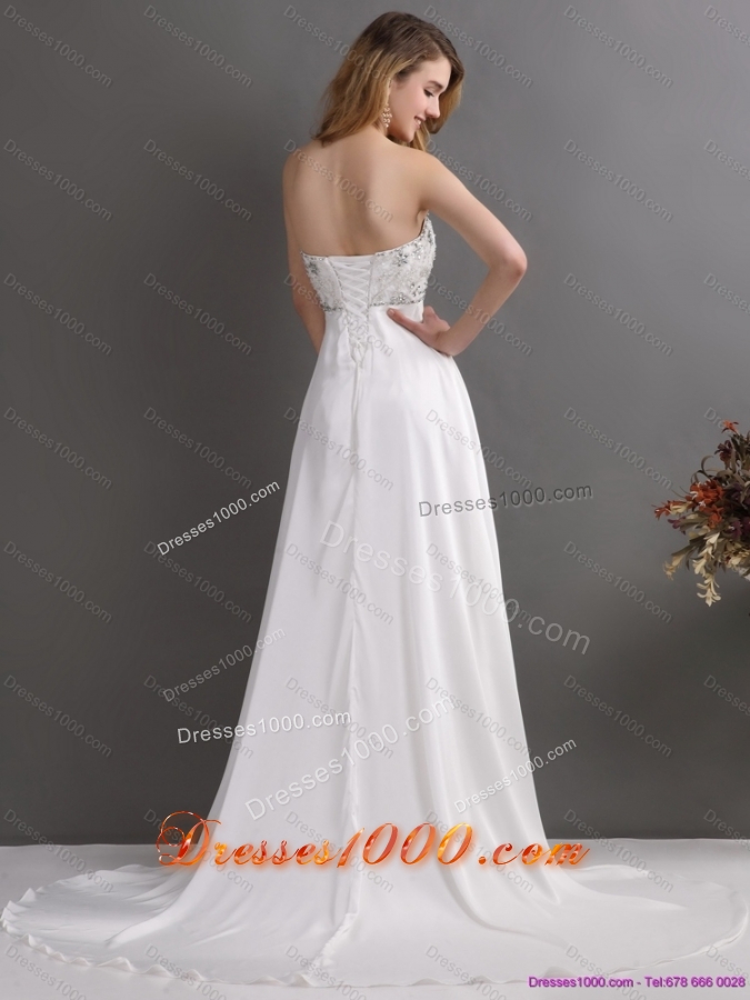New Style Sweetheart Wedding Dress with Beading for 2015