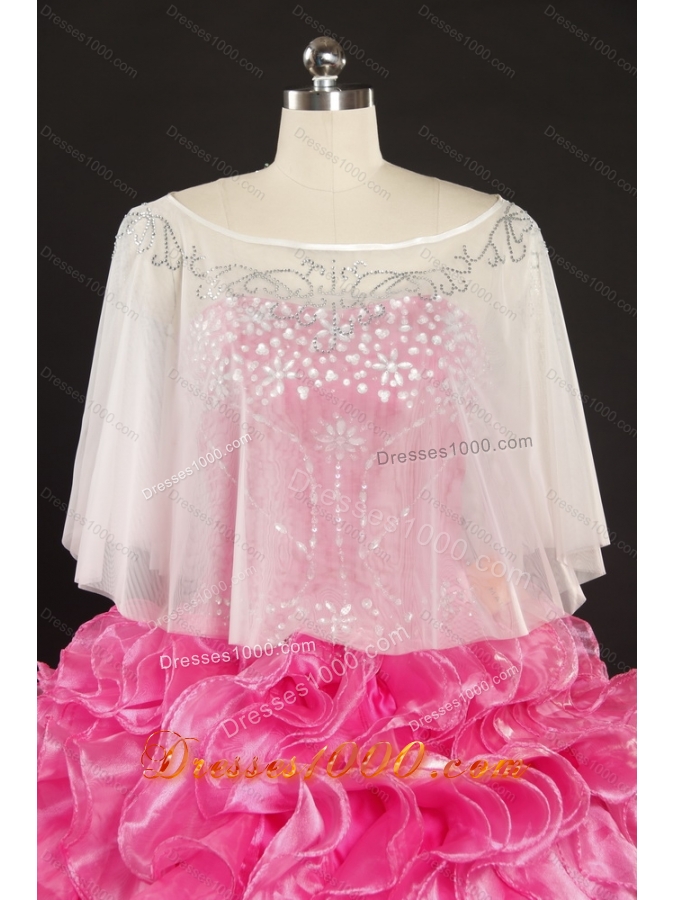 Perfect 2015 Beading and Lace Wedding Dress with Court Train