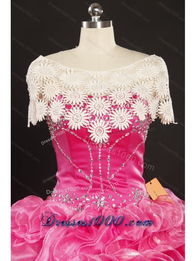 Top Selling Strapless Wedding Dress with Ruching and Lace for 2015