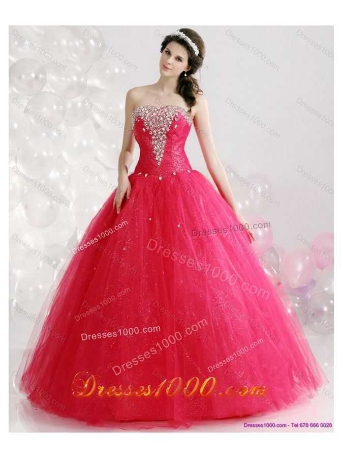 Brand New Strapless 2015 Quinceanera Gowns with Rhinestones