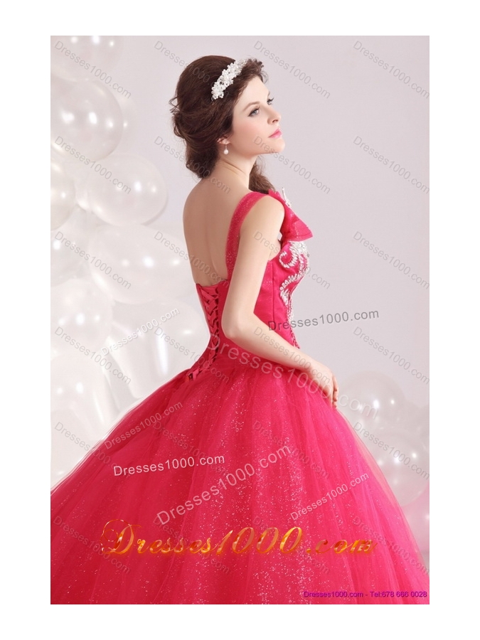 The Super Hot One Shoulder Dresses for a Quinceanera with Beading for 2015