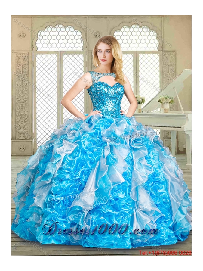 Fashionable Sweetheart Sweet 16 Dresses with Paillette and Ruffles