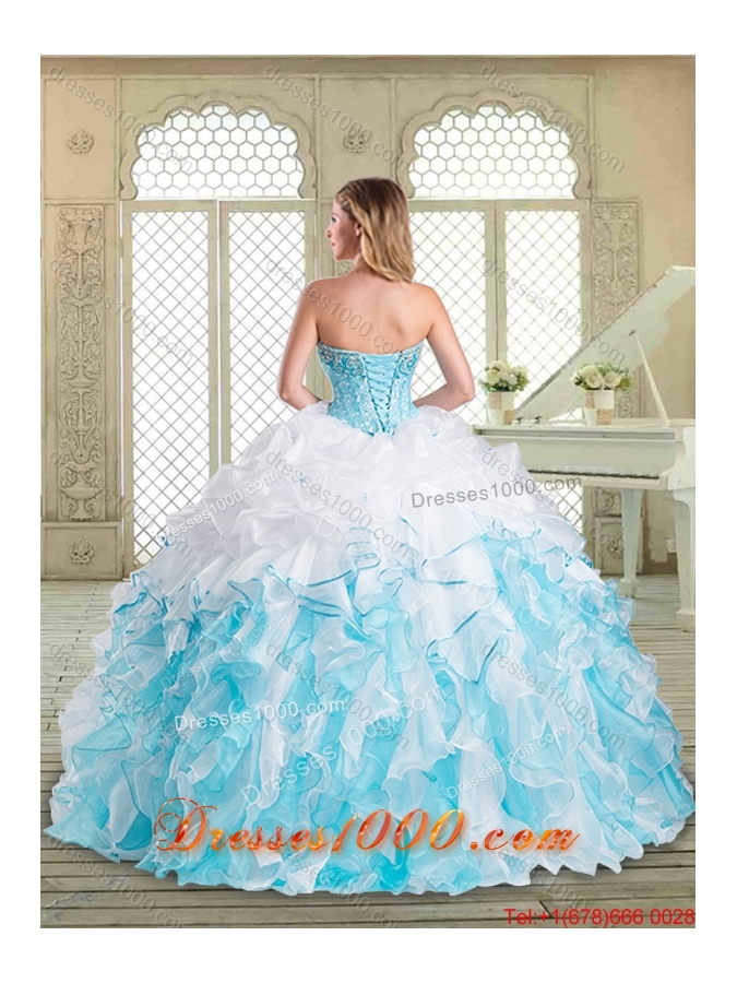 Latest Floor Length Quinceanera Dresses with Beading and Pick Ups for 2016