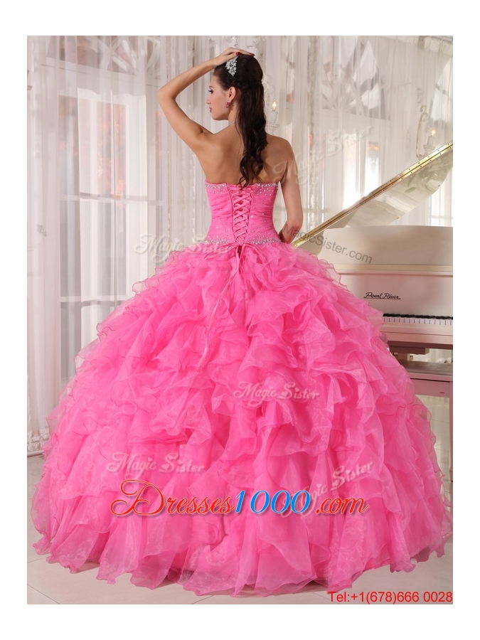 2016 Spring Exclusive Ball Gown Strapless Sweet 16 Gowns with Beading