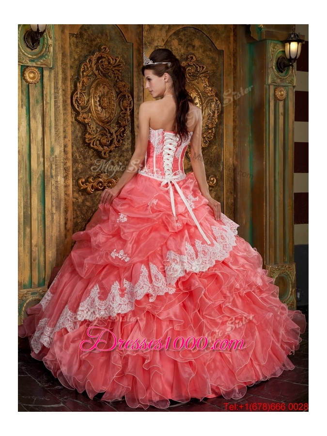 Fashionable Ball Gown Floor Length Ruffles Quinceanera Dresses