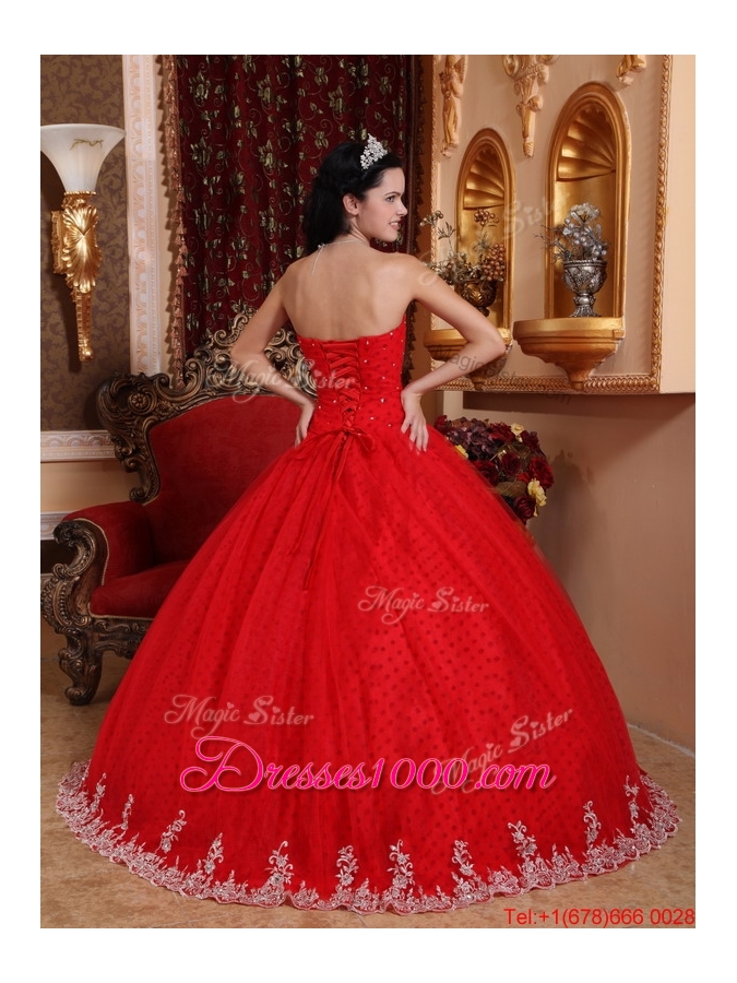 Fashionable Ball Gown Strapless Quinceanera Dresses with Appliques