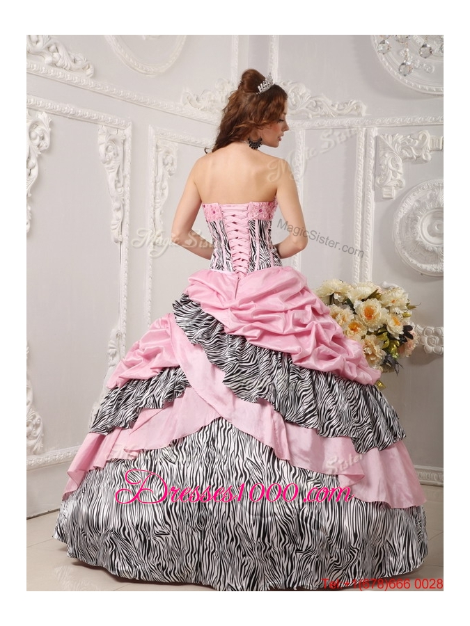 Perfect Ball Gown Strapless Quinceanera Gowns in Multi Color