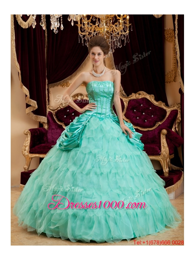 Spring Perfect Pick Ups and Ruffles Quinceanera Gowns