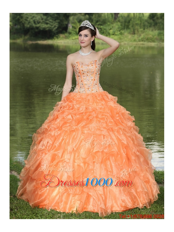 New Style Beading and Ruffles Layered Quinceanera Gowns