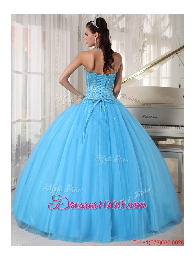 Spring Modern Sweetheart Ball Gown Beading Sweet 16 Dresses