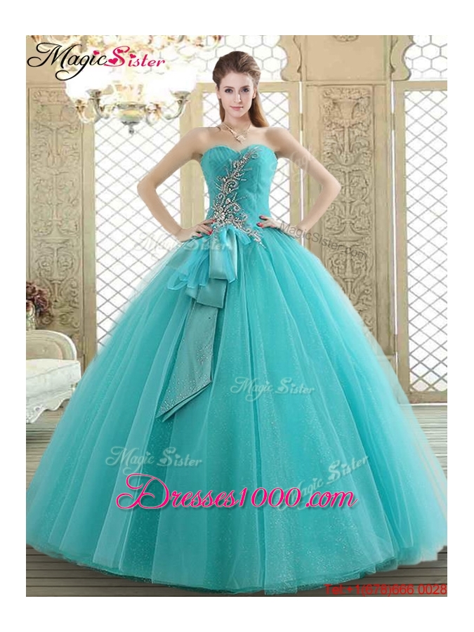 2016 Lovely Sweetheart Quinceanera Dresses with Beading and Paillette