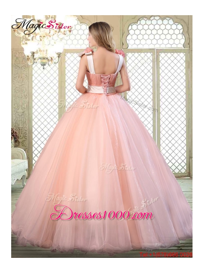 Beautiful Asymmetrical Discount Quinceanera Dresses with Bowknot