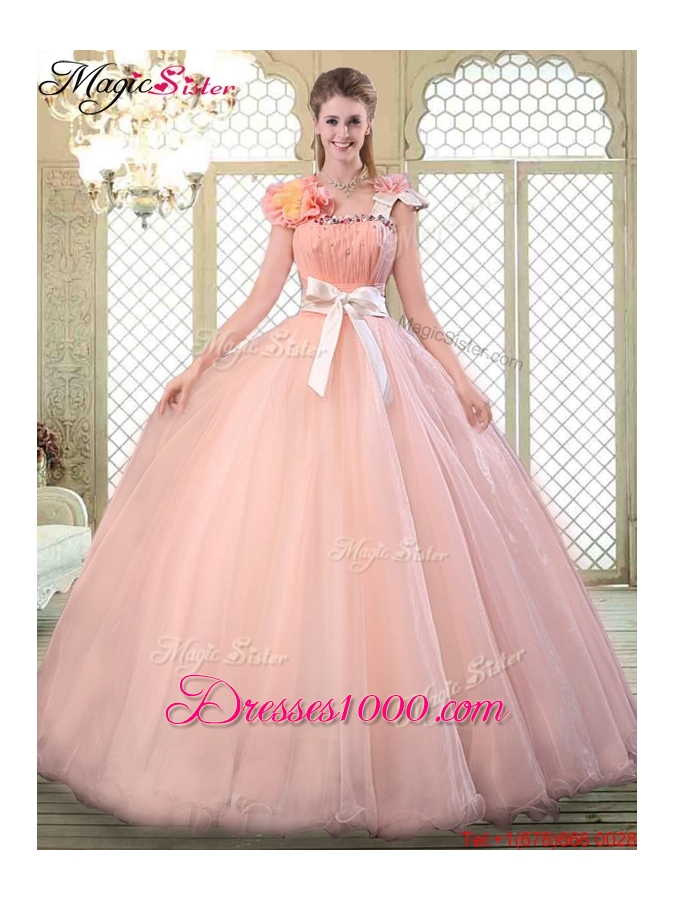 Beautiful Asymmetrical Discount Quinceanera Dresses with Bowknot