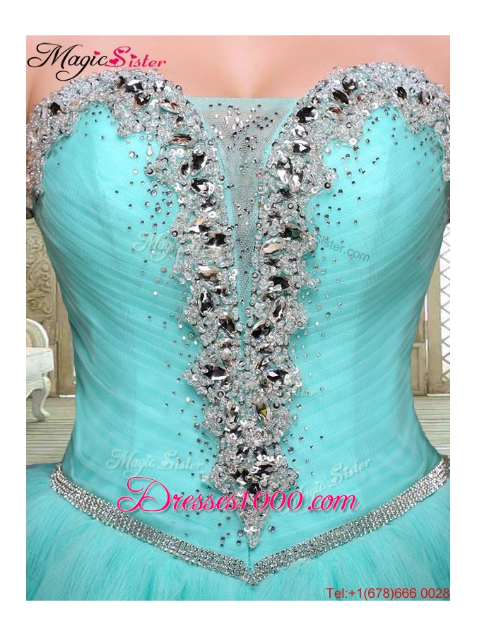 Discount Sweetheart Quinceanera Dresses with Beading and Ruffles