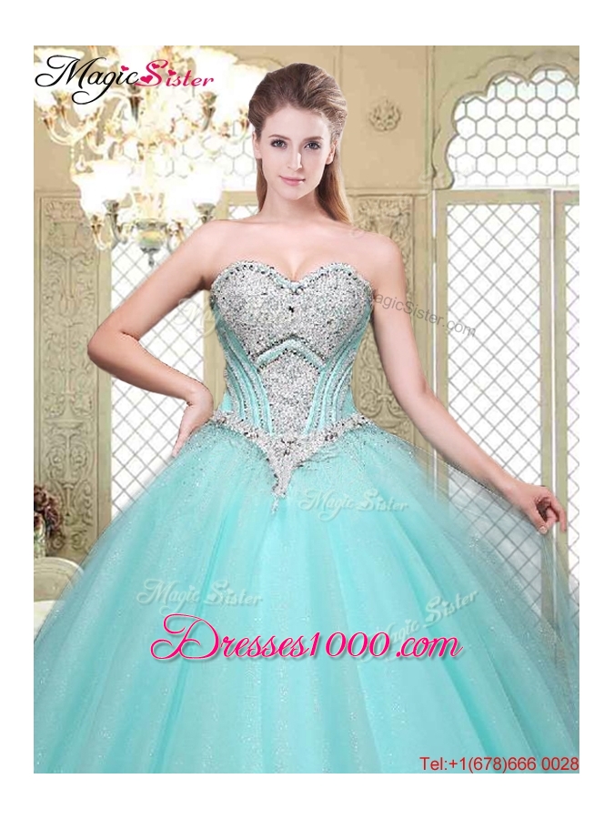Modest Discount Sweetheart Beading Quinceanera Gowns for Summer