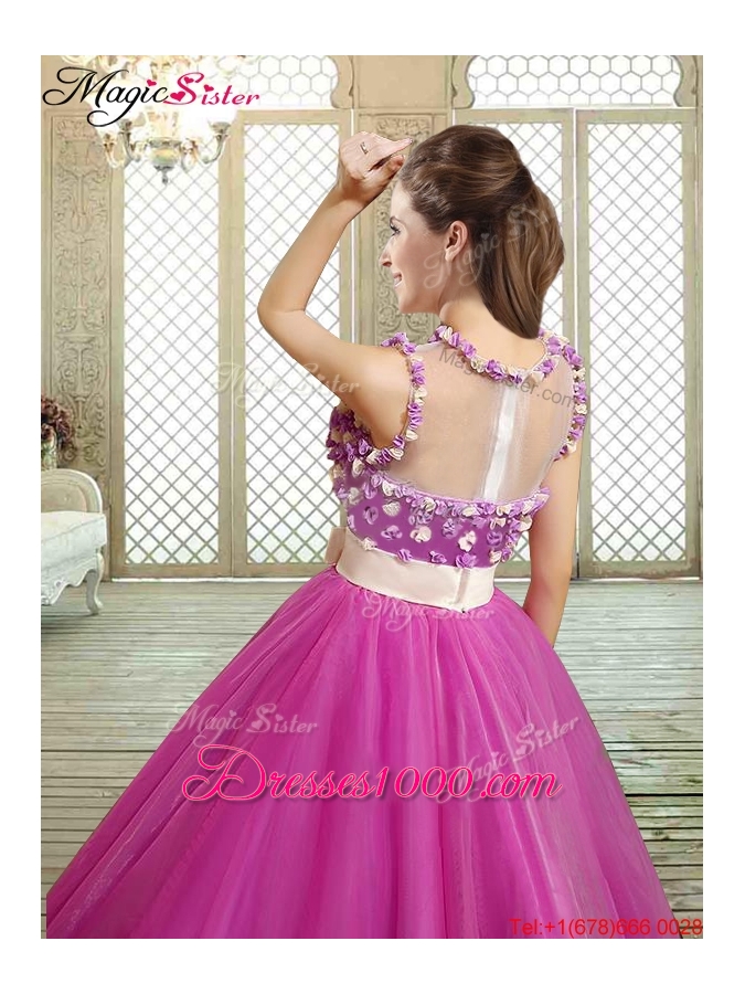 Discount Quinceanera Dresses with Belt and Appliques