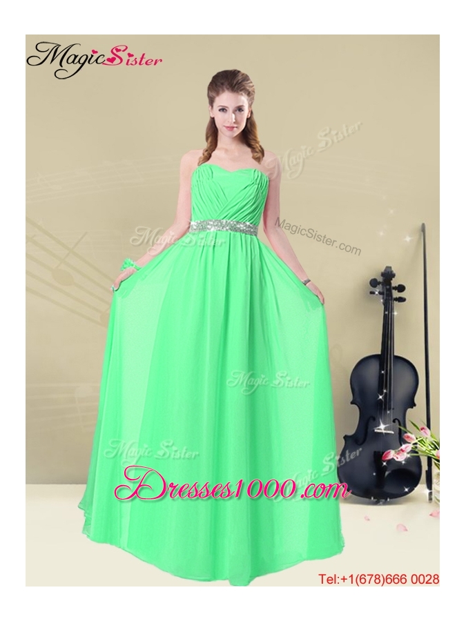 2016 Summer Fashionable Ruching Prom Dresses in Aqua Blue