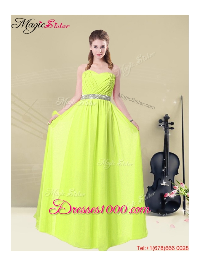 2016 Summer Fashionable Ruching Prom Dresses in Aqua Blue