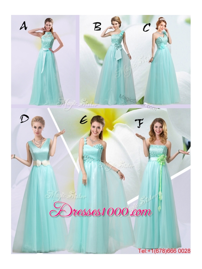 2015 One Shoulder Prom Dresses with Hand Made Flowers and Bowknot