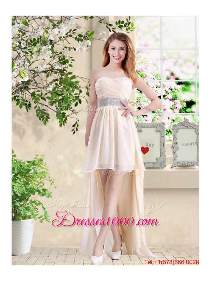 Beautiful V Neck Lace Up Prom Dresses with Hand Made Flowers