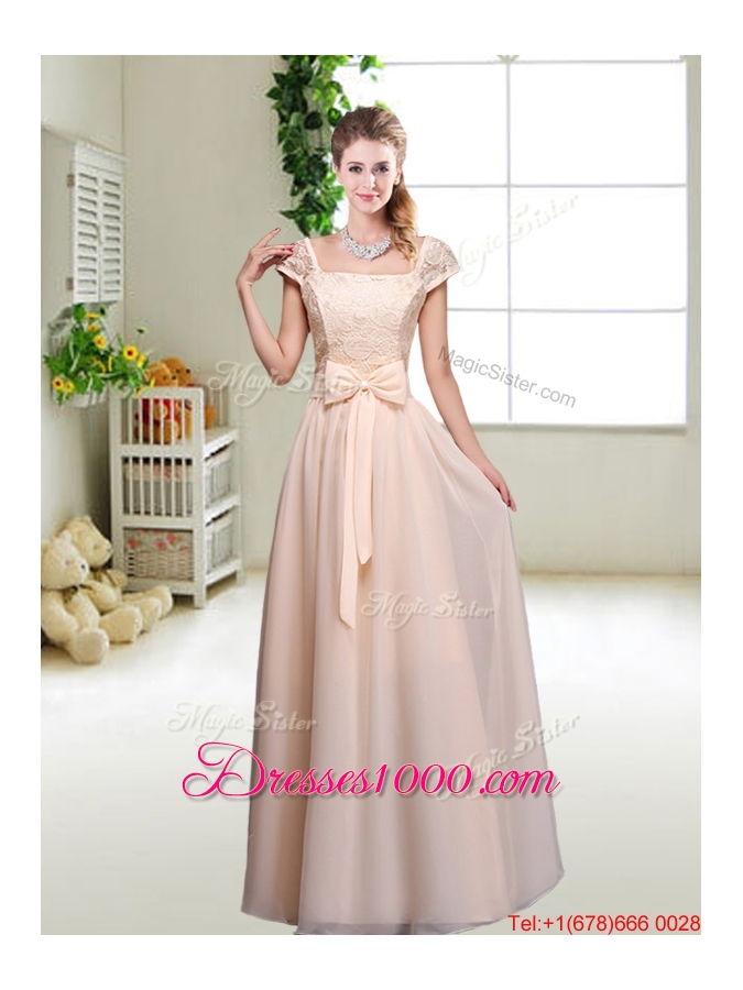 Beautiful Hand Made Flowers Prom Dresses with Column