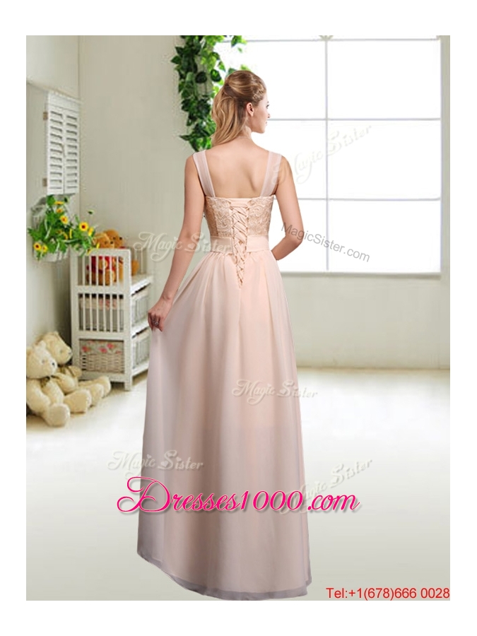 Beautiful Hand Made Flowers Prom Dresses with Column