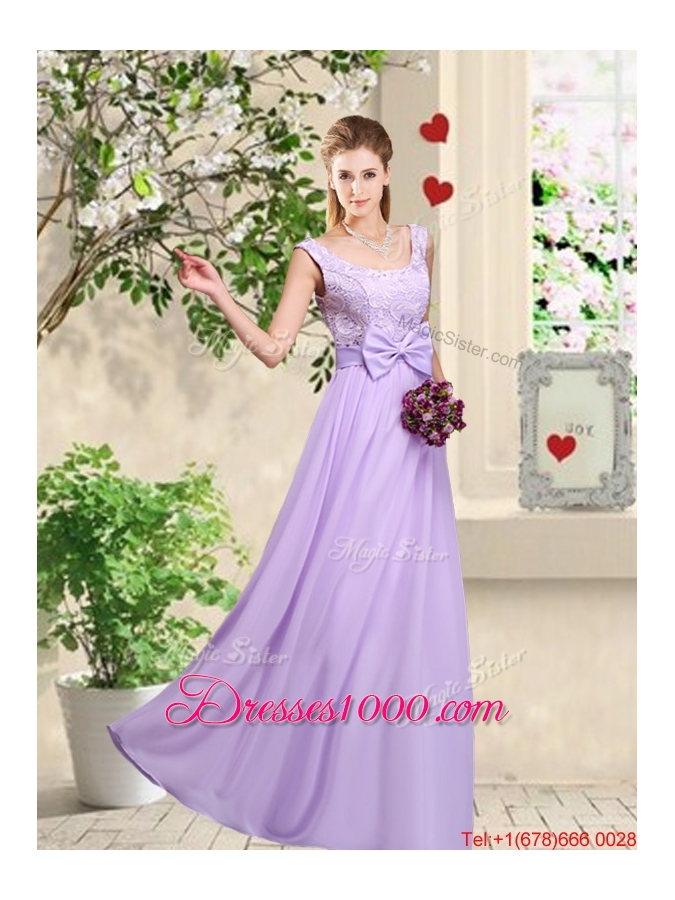 Comfortable Hand Made Flowers Prom Dresses with Lace