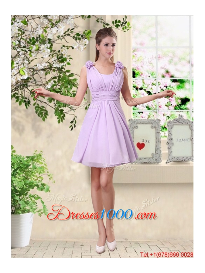 Decent Scoop Bowknot Prom Dresses with Cap Sleeves