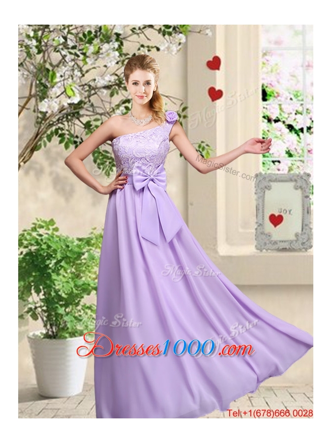 New Style Laced and Bowknot Prom Dresses with Square