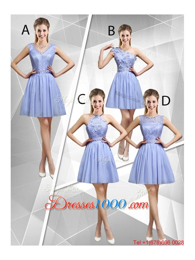 Pretty Lavender Halter Top Prom Dresses with Appliques for 2016