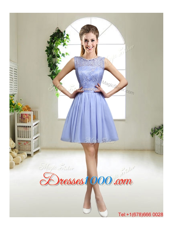 Pretty Lavender Halter Top Prom Dresses with Appliques for 2016