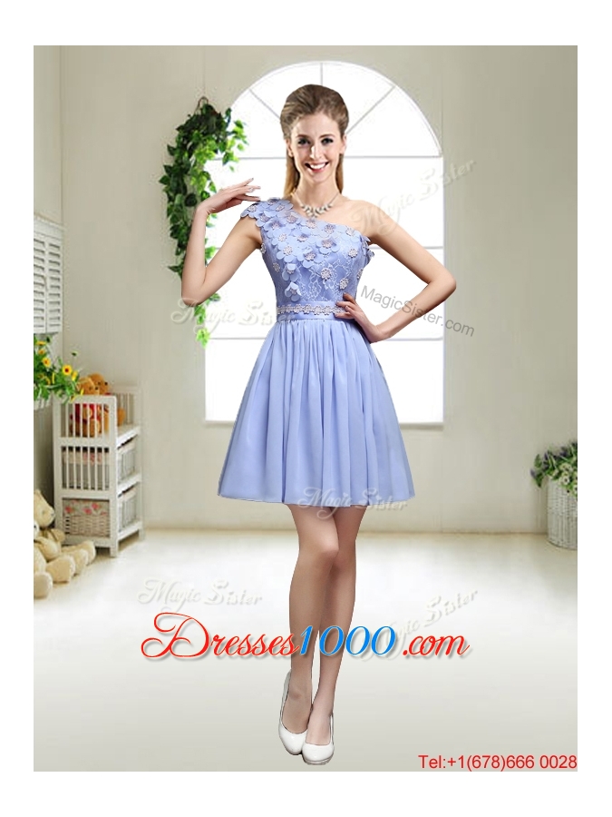 Pretty Lavender Halter Top Prom Dresses with Appliques for 2016