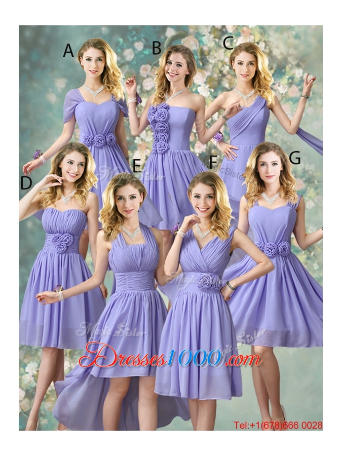 Luxurious Hand Made Flowers Prom Dresses with V Neck