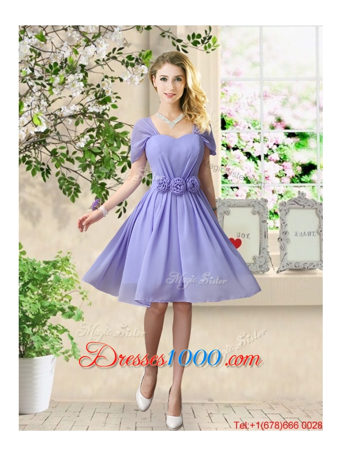Pretty Strapless Chiffon Prom Dresses with High Low