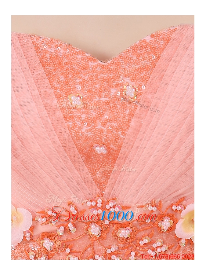 Beautiful Appliques and Beading Sweet 16 Dresses with Sweetheart