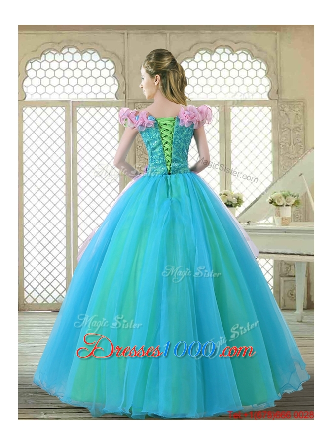 Classical Off the Shoulder Quinceanera Gowns with Ruffles and Bowknot