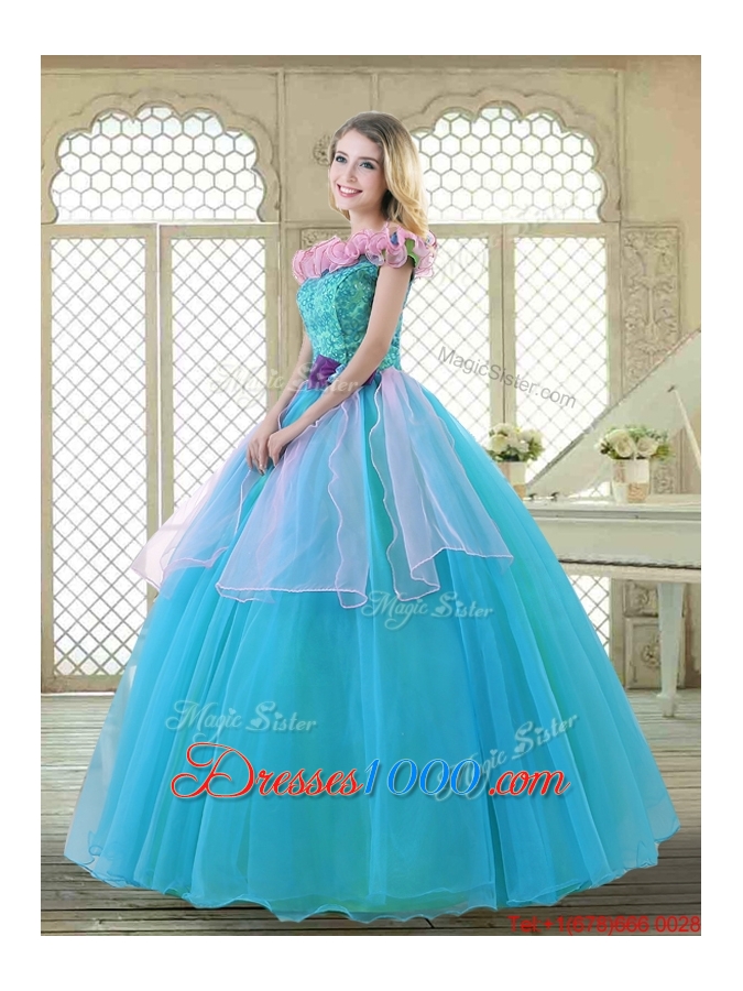 Classical Off the Shoulder Quinceanera Gowns with Ruffles and Bowknot