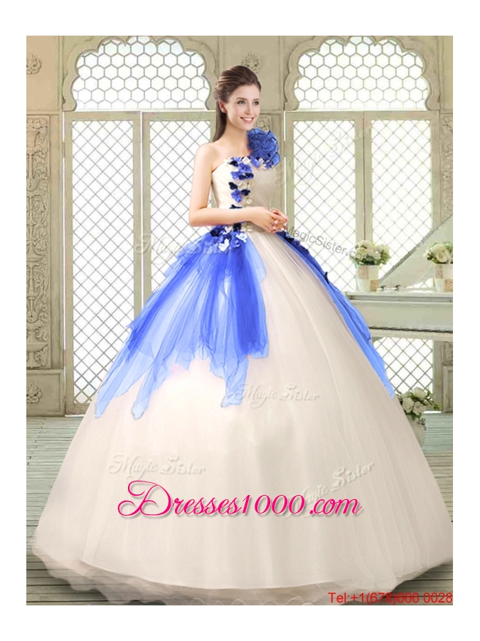 Elegant Appliques and Ruffles Quinceanera Dresses with One Shoulder