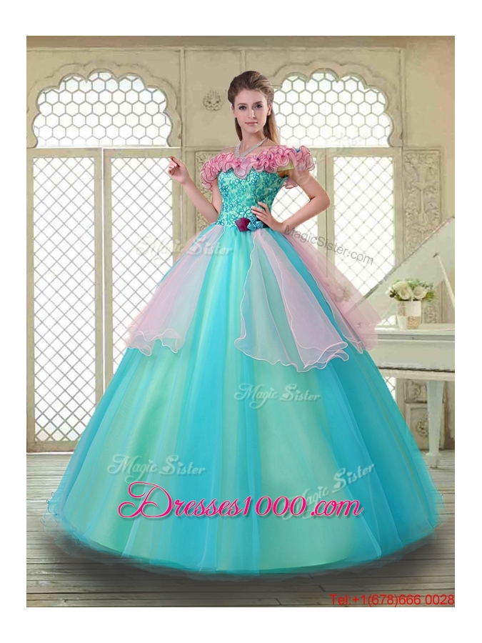 Perfect Off the Shoulder Quinceanera Dresses in Multi Color