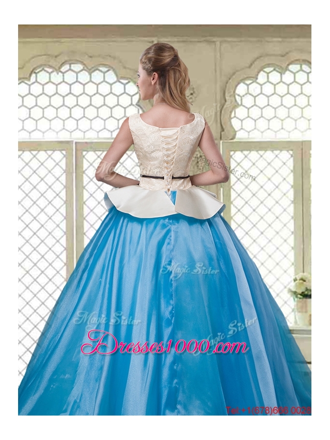 Classical Ball Gown Scoop Quinceanera Dresses with Beading
