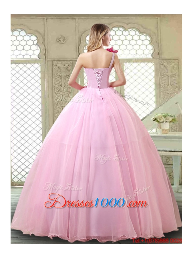New Arrivals Beading Quinceanera Gowns with One Shoulder