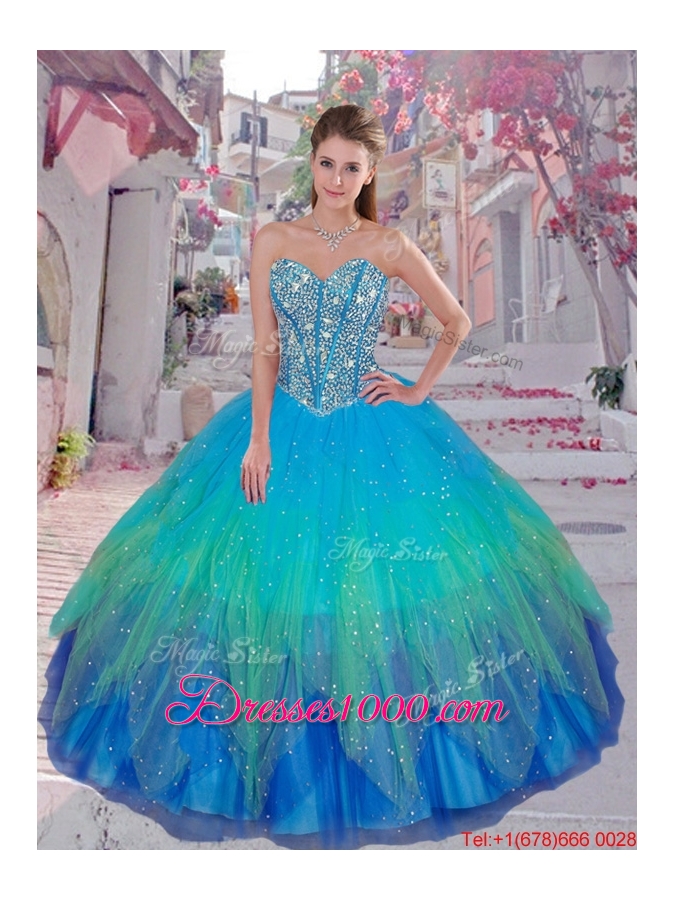 2015 Winter Classical Beaded Ball Gown Macthing Sister Dresses with Sweetheart