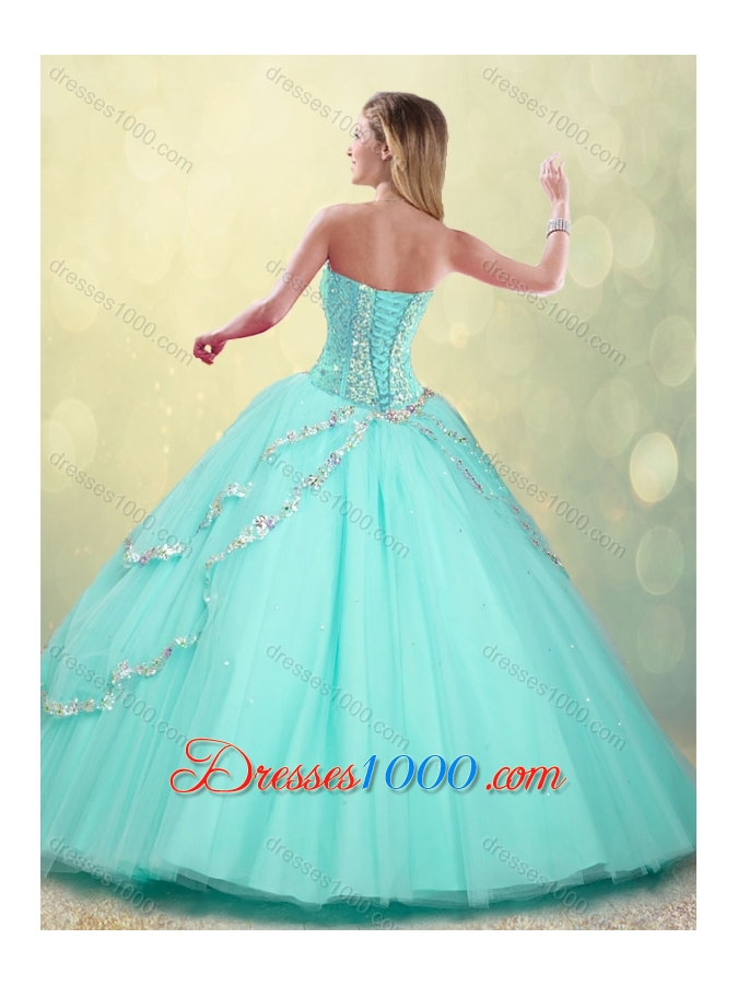 2016 Pretty Sweetheart Beading Quinceanera Dresses for Spring