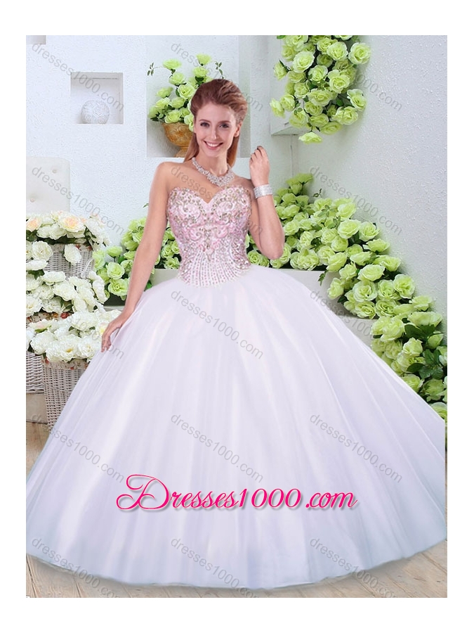 Elegant Ball Gown Sweetheart Quinceanera Dresses with Beading
