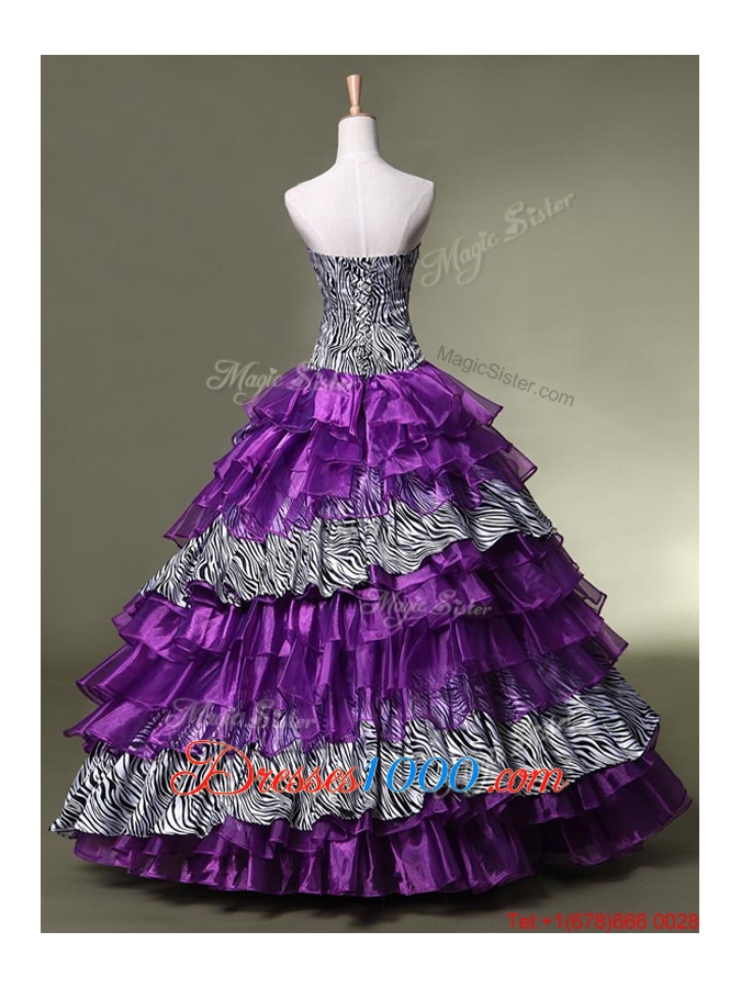 New Arrival Sweetheart Quinceanera Dresses with Ruffled Layers