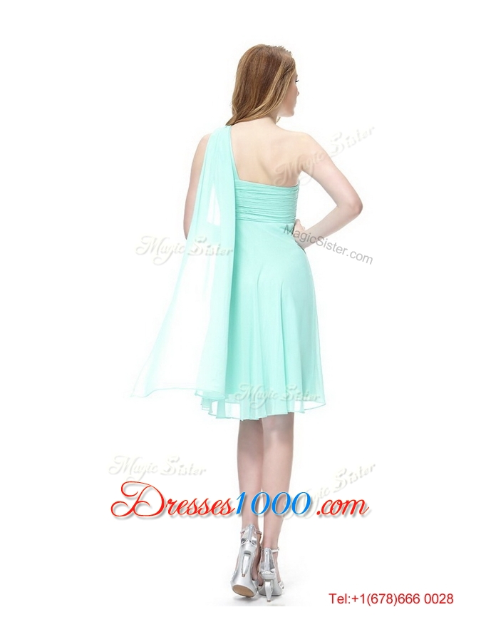 2016 Summer Pretty Side Zipper One Shoulder Prom Dresses