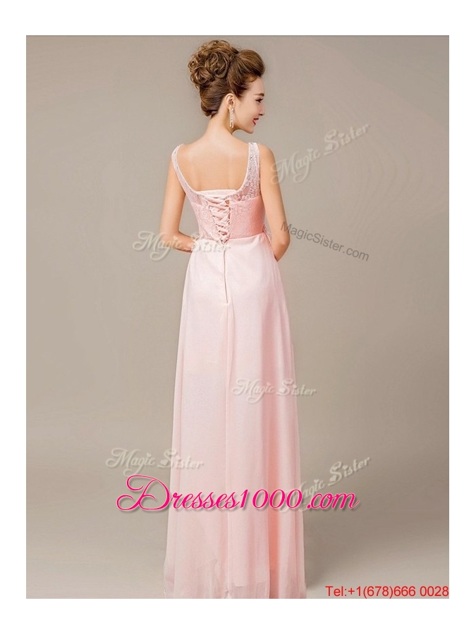 Perfect 2016 Appliques and Laced Prom Dresses with Lace Up