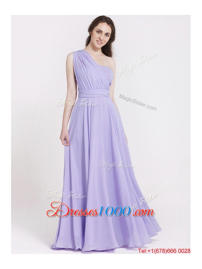 2016 Summer Beautiful Ruching Lavender Prom Dresses in Lavender